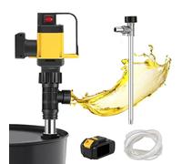 Pompa Di Trasferimento Senza Fili, Pompa Elettrica per Fusti Di Petrolio, Pompa per Fusti Di Carburante Da 1000 W Con 3 Velocità Regolabili, Tubo Da 93cm, Per Diesel/Cherosene/Acqua,ALL-SS