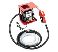 Pompa Diesel Automatica 60 l/min, Pompa Gasoil Elettrica 220 V, Gasolio Elettrico per Trasferimento 2800 rpm, Pompe del Carburante Autoaspirante con Flussometro per Automobili, Camion cisterna