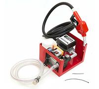 Pompa diesel elettrica autoadescante, 230 V, set pistola automatica con giunto girevole, tubo da 4 m, comodo serbatoio con 60 l/min, gasolio
