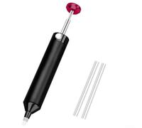 Pompa dissaldante manuale con punta in silicone resistente al calore e corpo in metallo ermetico per attività di estrazione della saldatura affidabili