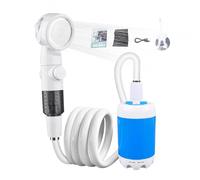 Pompa Doccia Da Campeggio - Pompa Per Doccia Per Campo Portatile | Testa Di Spruzzatore Elettrico A Prova Di Perdite Per Campeggio, Kit Elettrico Ricaricabile Per Lavaggio Per Auto Da Bagno Giardino S