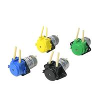 Pompa dosatrice a basso flusso con motore 12V/24V, pompa peristaltica micro da 4 pezzi, colore blu, tubo in silicone/BPT
