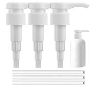 Pompa dosatrice da 1 l per Best Body Nutrition, 30 mm, dosatore per sciroppo, riutilizzabile, pompa per shampoo, testa per 28/410, contenitore filettato (1 L-3 pezzi)