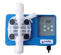 Pompa dosatrice elettromagnetica con dosaggio proporzionale alla misura del Rx (ORP) modello ME1-RX - 8 l/h @ 4 bar 230 Vac, testata PVDF con tenute viton per dosaggio cloro