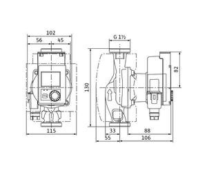 Pompa Efficiente Wilo Stratos PICO Plus 25/0,5-4-130,G11/2,20W