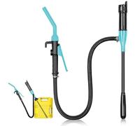 Pompa Elettrica a Batteria per Trasferimento Liquidi - Sifone Automatico per Benzina, Tanica - Blu