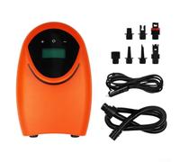Pompa elettrica a pagaia, 20 PSI 12 V CC, compressore d'aria portatile con funzione di spegnimento automatico e sgonfiaggio per gonfiabili, kayak e barche (arancione 2023A)