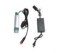 Pompa elettrica di trasferimento 220 V per acqua pulita e diesel, pompa da giardino autoadescante con alloggiamento in alluminio per irrigazione di laghetti, barili piovanei, 38 x 180 mm
