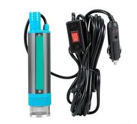 Pompa elettrica di trasferimento del carburante sommergibile 12 V 24 V ad alto flusso 8 A 100 W in metallo 5 m di sollevamento 38 mm diametro 30 l/min diesel acqua cherosene olio argento nero 180 mm