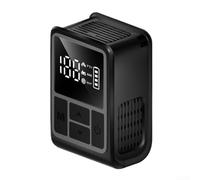Pompa elettrica digitale per bicicletta, compatta, portatile, 130 psi, ad alta pressione, mini gonfiatore d'aria per biciclette, moto e palloni sportivi, nero (grigio)