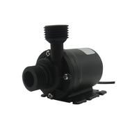 Pompa elettrica for acqua DC 12V/24V, pompa for acqua sommergibile portatile, 5/5,5 M, 800 L/h, motore senza spazzole, riscaldatore for fontane(White vertical)