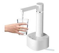 Pompa elettrica for galloni d'acqua Dispenser automatico for pompa for bottiglia for dell'acqua ricaricabile da 4 W con supporto(White)