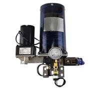 Pompa elettrica for grasso AC220V/AC380V/DC24V/DC12V 0,8L/1,5L Portata 15mL/min Con valvola di sicurezza Filtro for grasso Manometro(DC12V,0.8L)