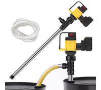 Pompa Elettrica per Barili Di Petrolio Da 1000 W, Pompa Portatile per Fusti Di Carburante Con Ricarica Wireless Da 36 V, Pompa Di Trasferimento Con Aspirazione Da 10-130 L/Min PVDF-2Batteries