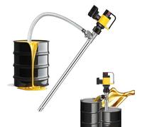 Pompa Elettrica per Fusti, Pompa Portatile per Travaso Benzina Con Batterie Ricaricabili Da 1/2, Pompa per Travaso Diesel a 3 Velocità Regolabili, Adatta per Cherosene E Lubrificanti Sat-1Battery