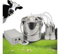 Pompa Elettrica per Mucche Pecore da 5 Litri, Mungitrice per Mucche Portatile A Pulsazioni in Acciaio Inossidabile, Macchina per Il Latte di Mucca da Fattoria E per Uso Domestico, B-Cattle