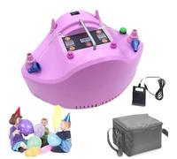Pompa elettrica per palloncini, 1200 W, portatile, con contatore timer digitale e interruttore a pedale per eventi e vari palloncini