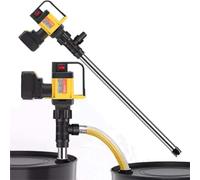 Pompa elettrica per trasferimento carburante, potenza 1000 W, velocità regolabile 10-130 l/min, tubo da 92 cm, per diesel, cherosene, olio idraulico