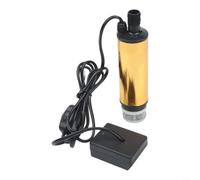Pompa elettrica per trasferimento dell'acqua, 24 V, 60 W, con tubo da 3 metri, pompa per fluidi autoadescante portatile per olio diesel, pulizia del drenaggio della piscina del giardino (A)