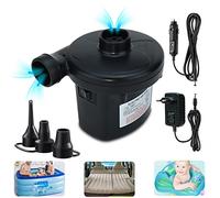 Pompa Elettrica Portatile 2 in 1 per Materasso Gonfiabile, Piscina, Divano - Gonfia e Sgonfia con 3 Ugelli