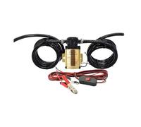 Pompa elettrica portatile benzina pompa autoadescante serbatoio | carburante per auto cavo di alimentazione 2m tubo 4m 12V 24V(Golden 24V,Pump 4m line 2m tube)