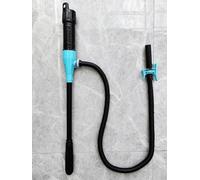 Pompa elettrica portatile da 2,4 GPM alimentata a batteria per il trasferimento di benzina, diesel e oli leggeri in luoghi residenziali o remoti (piccola interfaccia blu)