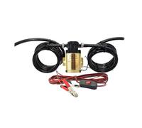 Pompa elettrica portatile per benzina e, pompa autoadescante | distributore di olio, cavo di alimentazione da 4 m, alta potenza, 12V(Golden 12V,Pump 4m line 2m tube)