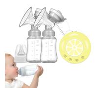 Pompa elettrica portatile per infermiere, ricaricabile Breast Milk, 2,56 x 7,28 x 3,15 pollici, 2 bottiglie incluse, Breastfeeding Supplies, Multiple Mode Low-Noise Breast Pump for Moms