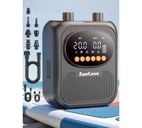 Pompa elettrica portatile per paddle board: pompa SUP ricaricabile ad alta pressione da 20 psi, gonfiaggio e sgonfiaggio a doppio stadio, spegnimento automatico, 13500 mAh gonfia 4 SUP, connettore per