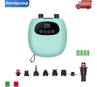 Pompa elettrica ricaricabile Tavola da SUP SURF KAYAK GOMMONE MATERASSINO 20 PSI