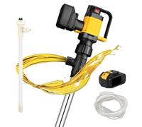 Pompa elettrica senza fili, 1000 W con batteria da 36 V, 3 livelli regolabili, 7 m di sollevamento, portata 10-130 l/min, pompa di trasferimento del carburante portatile per gas, diesel, acqua