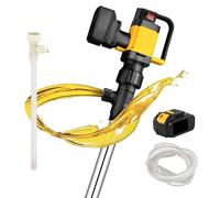 Pompa elettrica senza fili, 1000 W con batteria da 36 V, 3 livelli regolabili, 7 m di sollevamento, portata 10-130 l/min, pompa di trasferimento del carburante portatile per gas, diesel, acqua