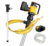 Pompa elettrica senza fili, 1000 W con batteria da 36 V, 3 livelli regolabili, 7 m di sollevamento, portata 10-130 l/min, pompa di trasferimento del carburante portatile per gas, diesel, acqua