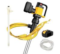Pompa elettrica senza fili, 1000 W con batteria e tubo flessibile da 36 V, 3 livelli regolabili, 7 m di sollevamento, portata 10-130 l/min, trasferimento carburante multiuso per gas, diesel, acqua