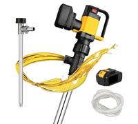 Pompa elettrica senza fili, 1000 W con batteria e tubo flessibile da 36 V, 3 livelli regolabili, 7 m di sollevamento, portata 10-130 l/min, trasferimento carburante multiuso per gas, diesel, acqua