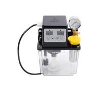 Pompa elettromagnetica per lubrificazione, Pompa olio lubrificante elettromagnetica automatica CNC con manometro nero 1L 2L