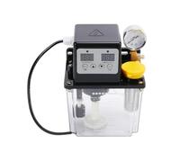 Pompa elettromagnetica per lubrificazione, Pompa olio lubrificante elettromagnetica CNC con manometro nero 1L/2L