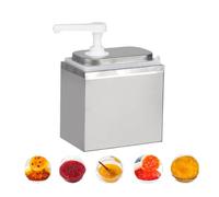 Pompa erogatrice for salsa da 2 litri, pompa erogatrice for condimenti in acciaio inossidabile, testa della pompa anti-intasamento e anti-goccia(1Jar(2L),20cc,Small hole)