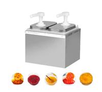 Pompa erogatrice for salsa da 2 litri, pompa erogatrice for condimenti in acciaio inossidabile, testa della pompa anti-intasamento e anti-goccia(2Jar(4L),20cc,Large hole)