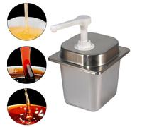 Pompa Erogatrice per Salse, Bottiglia per Condimenti, 2,3 L, Strumento Manuale