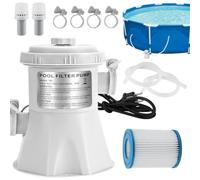 Pompa Filtro A Cartuccia 1136 L/h Potente Portatile Acqua Chiara