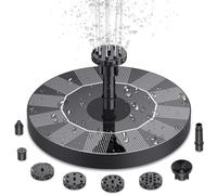 Pompa fontana acquatica a energia solare fluttuante con 6 ugelli per bacinelli uccelli giardini stagni piscine acquari