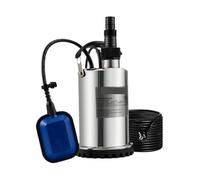 Pompa for acque reflue SucceBuy, pompa sommergibile for pozzetto, pompa for acqua pulita da 550 W a 2200 W for pompare acqua da piscine e scantinati(1100W 1.5HP)