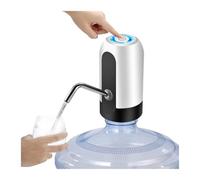 Pompa for bottiglia d'acqua automatica, pompa elettrica pieghevole USB domestica, for acqua minerale da tavolo, for portatile per principianti uso fai da te(White)