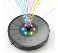 Pompa for fontana solare a LED da 6,5 W con luci, for piscina vasche for uccelli, batteria, for esterni, decorazione giardino(3W-LED)