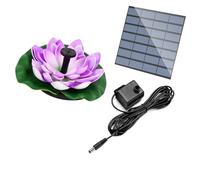 Pompa for fontana solare con design multi-ugello, altezza regolabile senza batteria, decorazione vivace for giardino e vasca for uccelli(Purple)