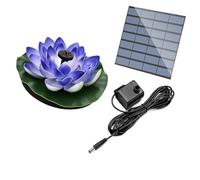 Pompa for fontana solare con design multi-ugello, altezza regolabile senza batteria, decorazione vivace for giardino e vasca for uccelli(Blue)
