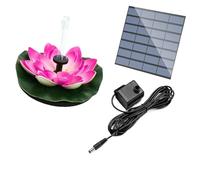 Pompa for fontana solare con design multi-ugello, altezza regolabile senza batteria, decorazione vivace for giardino e vasca for uccelli(Pink)