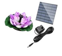 Pompa for fontana solare da 1,5 W, fontana solare fai da te, adatta for bagno for uccelli da giardino, decorazione for laghetti, giochi d'acqua(Light purple)