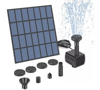 Pompa for fontana solare fai-da-te con ugello for alimentata a pannello Kit pompa acqua for for giardino, bagno for uccelli, pesci d'acquario